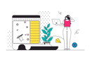پیش‌نمایش فایل woman-creating-daily-task-on-laptop-11878279 از پک متفرقه