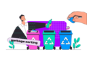 پیش‌نمایش فایل man-collecting-and-sorting-garbage-in-different-trash-bin-for-recycling-plant-11858163 از پک کسب و کار خلاق