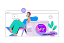 پیش‌نمایش فایل operator-answering-clients-while-chatting-and-solving-technical-problems-11858153 از پک کسب و کار خلاق