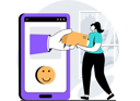 پیش‌نمایش فایل online-delivery-service-11878361 از پک تحویل