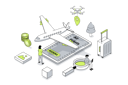 پیش‌نمایش فایل people-buying-tickets-to-plane-with-luggage-12141696 از پک ایزومتریک