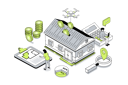 پیش‌نمایش فایل people-choosing-new-house-with-blueprint-12141710 از پک ایزومتریک