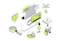 پیش‌نمایش فایل people-managing-financial-account-and-credit-cards-at-online-banking-service-12141705 از پک ایزومتریک