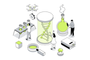 پیش‌نمایش فایل people-researching-dna-molecule-in-glass-12141711 از پک ایزومتریک