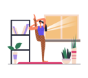 پیش‌نمایش فایل flexibility-woman-standing-in-training-position-and-improves-body-health-at-home-12141871 از پک فعالیت افراد