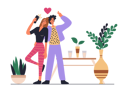 پیش‌نمایش فایل woman-and-man-in-romantic-relationship-go-in-cafe-and-takes-selfie-photo-together-12141846 از پک فعالیت افراد