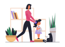 پیش‌نمایش فایل woman-combing-her-daughter-hair-and-doing-daily-care-procedures-and-making-kid-hairstyle-12141852 از پک فعالیت افراد