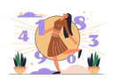 پیش‌نمایش فایل woman-counts-important-dates-and-numbers-for-predicts-fate-12141861 از پک فعالیت افراد