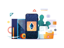 پیش‌نمایش فایل cryptocurrency-mining-platform-exchange-and-investment-2974876 از پک سبک گرادیانی