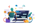 پیش‌نمایش فایل customer-support-2974875 از پک سبک گرادیانی