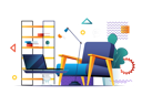 پیش‌نمایش فایل home-office-with-comfortable-workplace-2974870 از پک سبک گرادیانی