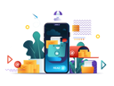 پیش‌نمایش فایل mobile-email-service-2974893 از پک سبک گرادیانی