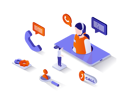 پیش‌نمایش فایل customer-service-center-3727501 از پک ایزومتریک