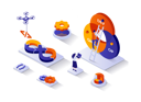 پیش‌نمایش فایل development-operations-3727508 از پک ایزومتریک