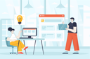 پیش‌نمایش فایل developer-creating-new-product-3727586 از پک کسب و کار