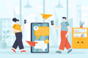 پیش‌نمایش فایل messaging-service-3727581 از پک کسب و کار