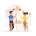 پیش‌نمایش فایل couple-doing-party-3728195 از پک جشن