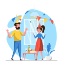 پیش‌نمایش فایل husband-giving-surprise-birthday-party-to-wife-3728196 از پک جشن
