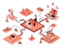 پیش‌نمایش فایل digital-marketing-3816916 از پک ایزومتریک
