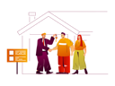 پیش‌نمایش فایل couple-buying-new-house-4122692 از پک کسب و کار