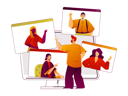 پیش‌نمایش فایل video-conference-4122697 از پک کسب و کار