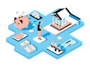 پیش‌نمایش فایل banking-service-4156874 از پک ایزومتریک