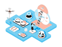 پیش‌نمایش فایل development-operations-4156854 از پک ایزومتریک