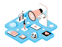 پیش‌نمایش فایل digital-marketing-4156855 از پک ایزومتریک