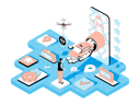 پیش‌نمایش فایل online-cab-service-4156868 از پک ایزومتریک