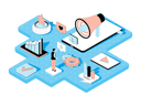 پیش‌نمایش فایل social-media-marketing-4156866 از پک ایزومتریک