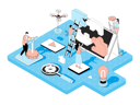 پیش‌نمایش فایل team-work-4156869 از پک ایزومتریک
