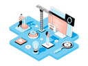 پیش‌نمایش فایل web-development-4156872 از پک ایزومتریک
