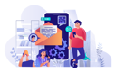پیش‌نمایش فایل mobile-email-service-4153084 از پک کسب و کار