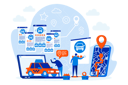 پیش‌نمایش فایل taxi-booking-service-4152288 از پک تکنولوژی