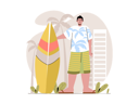 پیش‌نمایش فایل boy-going-for-surfing-at-beach-4217809 از پک گردشگر