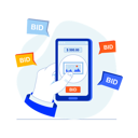 پیش‌نمایش فایل online-bidding-application-4550517 از پک حراج و مزایده