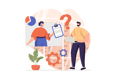 پیش‌نمایش فایل man-contacting-service-center-for-a-query-4621560 از پک دستیار