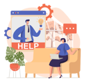 پیش‌نمایش فایل woman-contacting-online-support-4621563 از پک دستیار