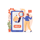 پیش‌نمایش فایل woman-using-online-support-assistant-4621558 از پک دستیار