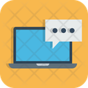 پیش‌نمایش فایل laptop-chat-message-social-media-conversation-talk از پک ملزومات کسب‌وکار