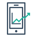پیش‌نمایش فایل mobile-marketing-growth-chart-management-7 از پک کسب‌وکار و امور مالی