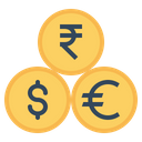 پیش‌نمایش فایل indian-rupee-dollar-euro-currency-coin-money-10 از پک کسب‌وکار و امور مالی