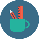 پیش‌نمایش فایل mug-office-table-statiobary-container-pencil-ruler از پک سئو وب و توسعه، جلد ۱