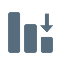 پیش‌نمایش فایل column-chart-graph-loss-analytics-arrow-down-11 از پک نمودار و نمودارها