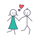 پیش‌نمایش فایل fall-in-love-boy-girl-romance-romentic-walk از پک کارتونی عشق