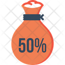 پیش‌نمایش فایل shopping-percentage-half-off-discount-money-bag-statics از پک المان‌ها اینفوگرافیک، جلد ۱