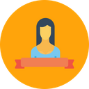 پیش‌نمایش فایل office-employee-woman-label-ribbon-achievement از پک دفتر کار و استخدام، جلد ۲