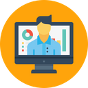 پیش‌نمایش فایل office-employee-desktop-computer-graph-performance-statics از پک دفتر کار و استخدام، جلد ۱