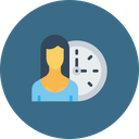 پیش‌نمایش فایل office-employee-woman-time-management-arrival-late-early-1 از پک دفتر کار و استخدام، جلد ۱