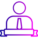 پیش‌نمایش فایل office-employee-man-label-ribbon-achievement-3 از پک دفتر کار و استخدام، جلد ۲